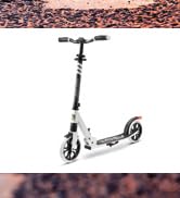 SereneLife Foldable Kick Scooter - Stand Kick Scooter for Teens and Adults with Rubber Grip at Ti...