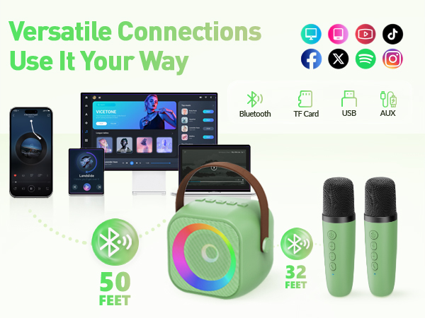 Supports multiple connection methods