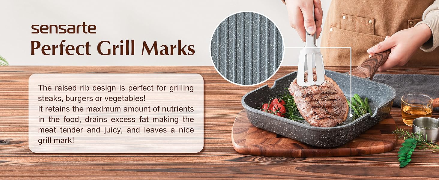 grilling pan nonstick griddle pan