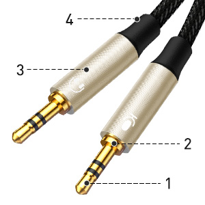 3.5mm audio&amp;mic two-in-one adapter A+ 03