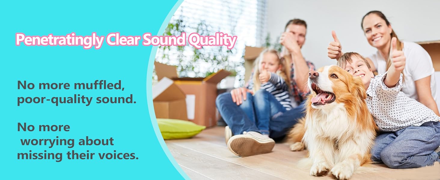 Penetratingly clear sound quality