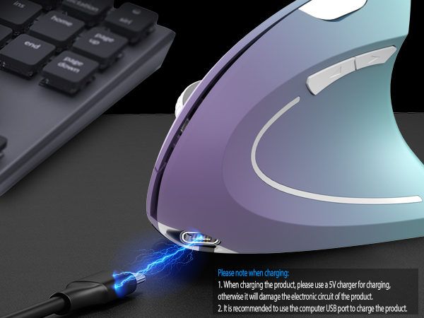 ergonomic mouse rechargeable