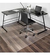 SALLOUS Chair Mat for Hard Floors, 63" x 51" Large Office Chair Mat for Hardwood Floor, Floor Pro...