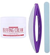 Nail Buffers Blocks For Nails,Manicure Polishing Kit,Nail Art Buffing Cream+Nail Brush Buffer+Pol...