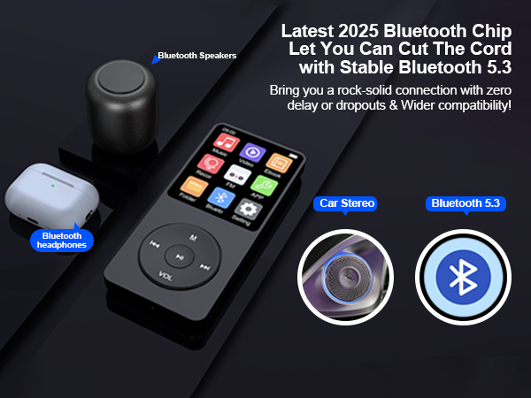 MP3 music player with bluetooth