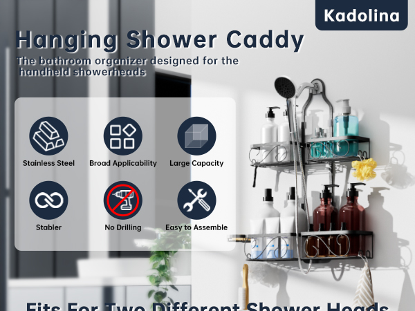 hanging shower caddy