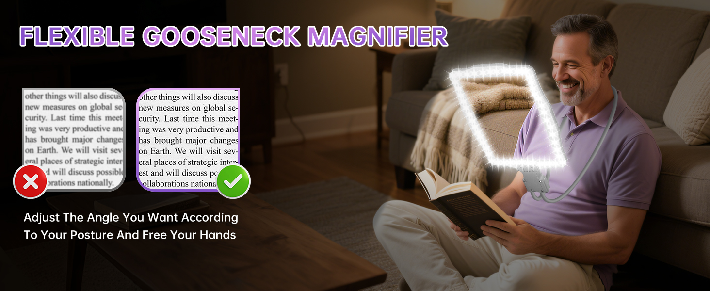 magnifying glass with light