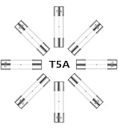 ALLECIN 5×20MM Slow Glass Fuse