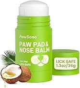 PawSono Lick-Safe Dog Paw &amp; Nose Balm Stick with Coconut Oil | All-Natural Moisturizer &amp; Soother ...