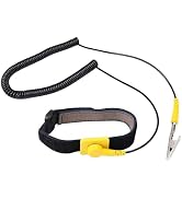 Anti Static Wrist Strap, 13" Anti Static Wristband Grounding Bracelet with Alligator Clip and Ext...