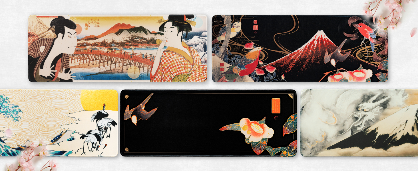 japanese beautiful ukiyo-e design to your desk!