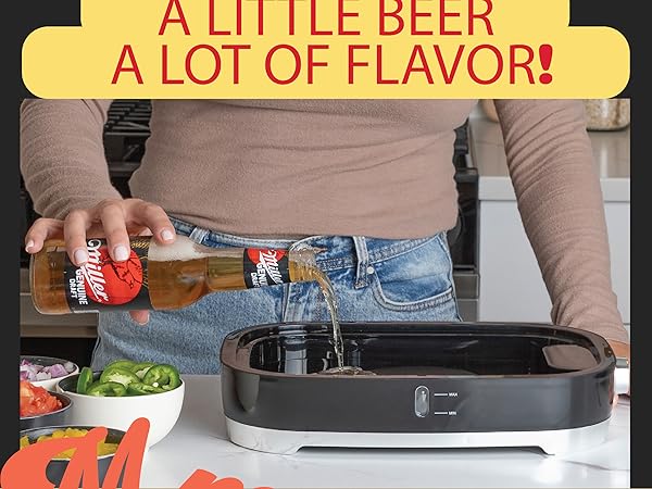 Entring Beer flafor inro the steamer