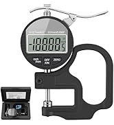 Neoteck Digital Thickness Gauge 0.5inch/12.7mm,0.0005inch/0.01mm LCD Display with Inch/MM Convers...