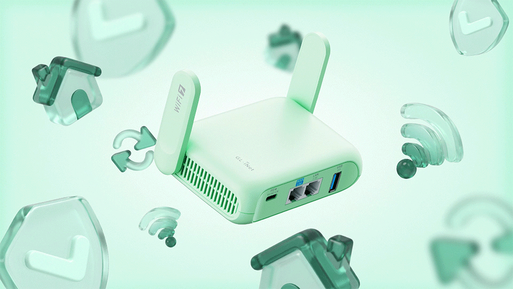 GL.iNet GL-MT3600BE (Beryl 7) Portable Travel Router