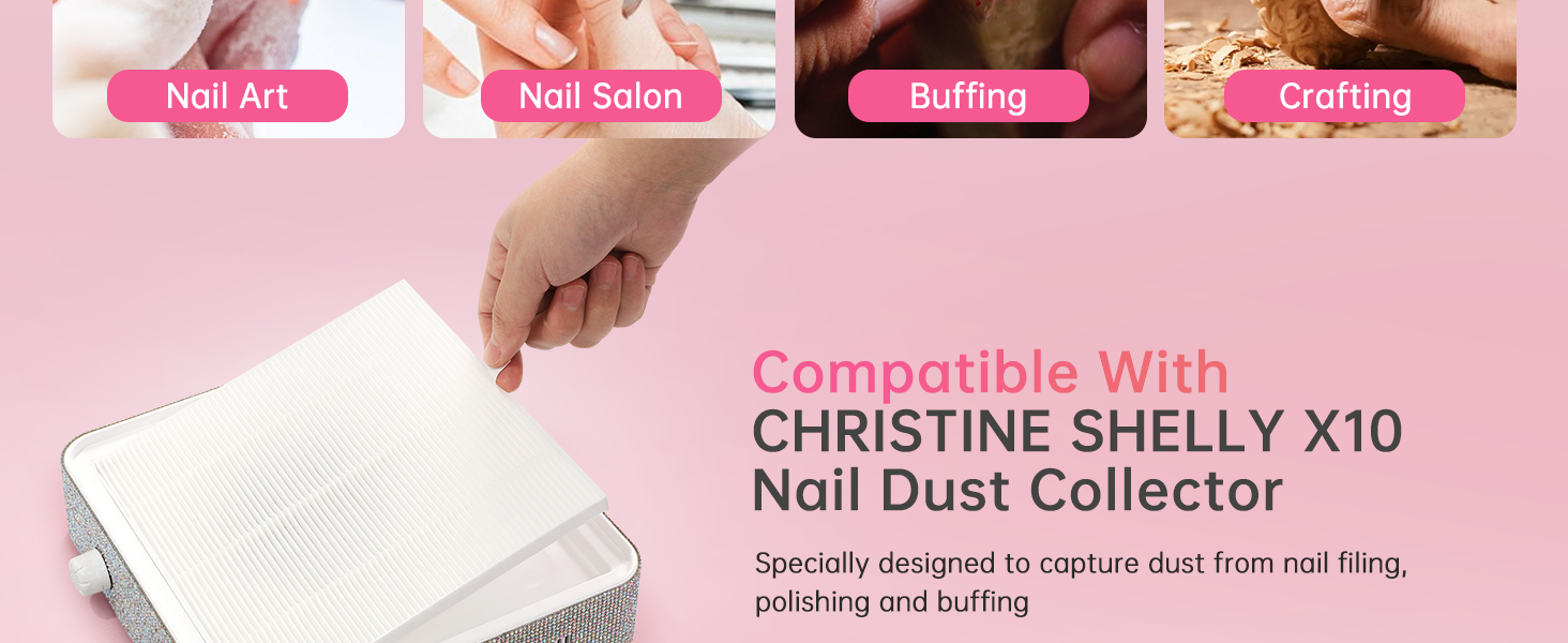 nail dust collector sheets CHRISTINE SHELLY