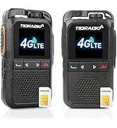TIDRADIO TD-G100 Rapid Unlimited Range 4G LTE PoC Radios Long Range Walkie Talkies with SIM Cards...