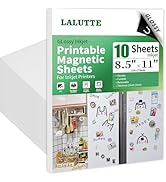 10Pcs Printable Magnetic Sheets 8.5x11 Inches for Inkjet Printers, Magnetic Printer Paper, 12mil ...