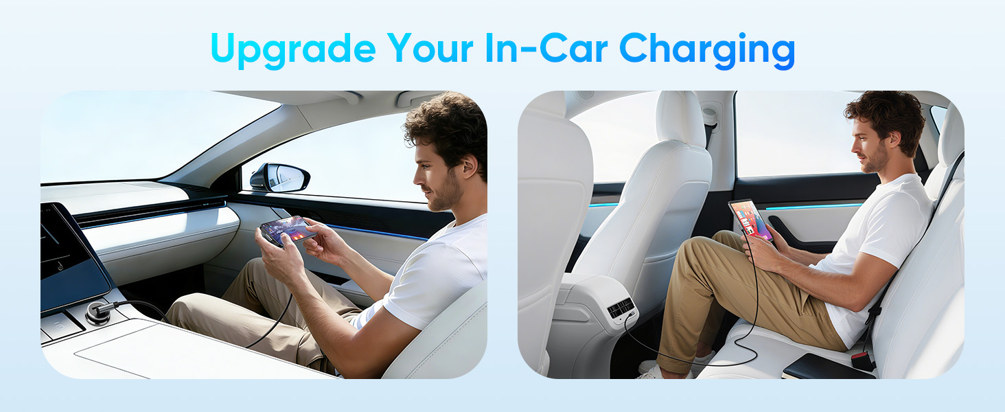 USB C Car Charging Cable