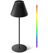 Honeywell Cordless Table Lamp - M1 Sunturalux Portable 5200mAh Battery Operated Light RGB Colors ...