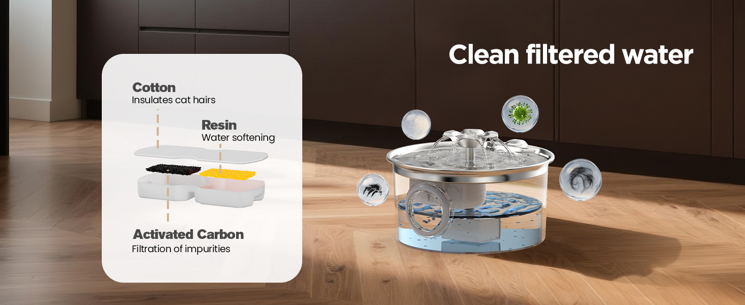 stainless cat water fountain