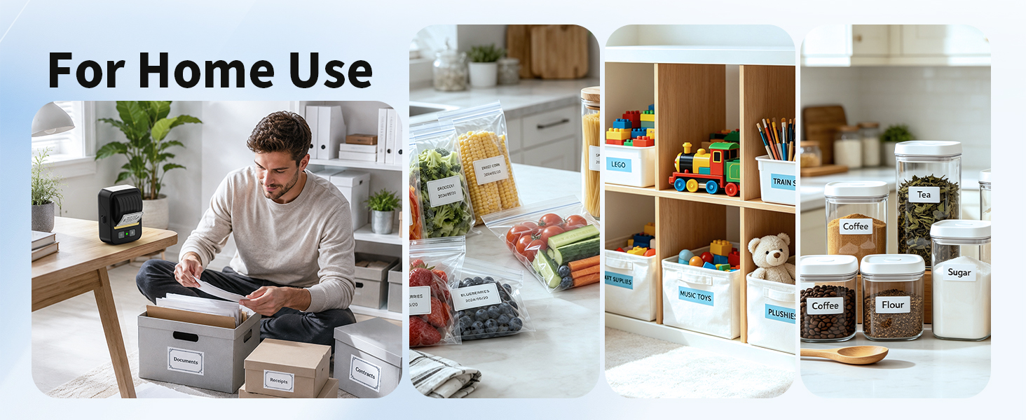 Small Bluetooth Label Maker Machine for Home/Kitchen/Bathroom/Food Organization