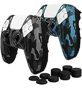 Fosmon Non-Slip Silicone Protective Case Compatible with Sony PS5 DualSense Controller (2 Pieces ...