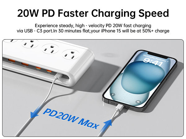 USB-C3 provide max up to PD 20W faster charging speed