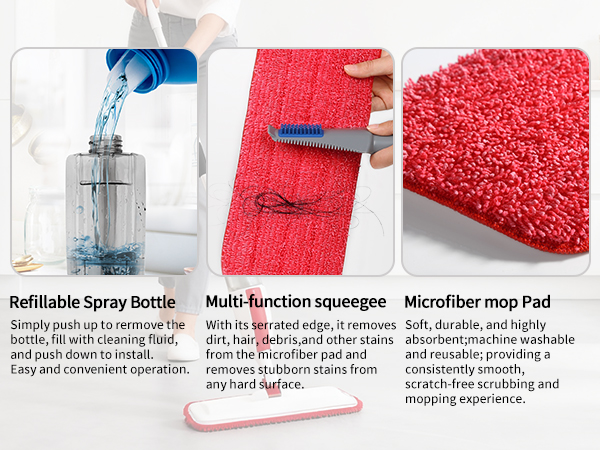 reusable mop pads, washable microfiber pads