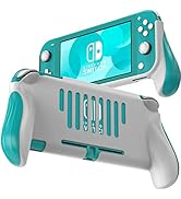 Grip for Nintendo Switch Lite, JUSPRO Ergonomic Comfort Handheld Protective Gaming Case Portable ...