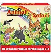 Butterfly Edufields 3D Wooden Animal Puzzles for Kids for Age 2-4 Girl &amp; Boy | Birthday Gift for ...