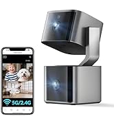 Dual Lens Security Camera Indoor 5G/2.4G WiFi, 2.5K Pet Camera with Pan Tilt for Home, Baby Monit...
