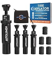 Adjustable Auto-Stop Tire Deflator Air Down Kit 4PCS 10-30 PSI Tire Deflators Offroad Accessories...