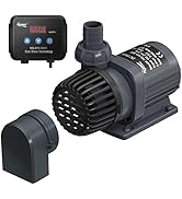 hygger 24V DC Water Pump Quiet Inline/Submersible Saltwater Aquarium Pump with LCD Display Contro...
