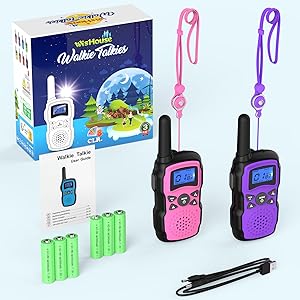walkie talkies for kids rechargeable 2 pack