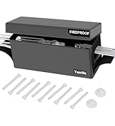 Tamfile Cable Management Box, Fireproof Foldable Cord Organizer and Cover, Heat Resistant Large P...