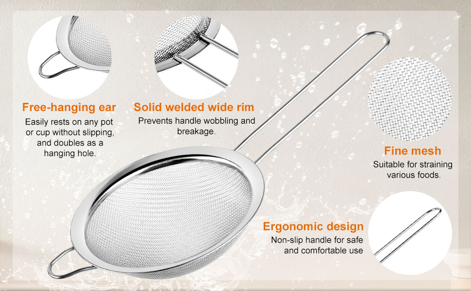 strainers fine mesh