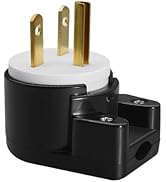 Strhowill Right Angle Nema 6-15P Plug - 250V 15A 90° 3-Prong AC Connector, UL Listed Heavy Duty N...