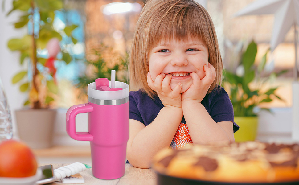 14 oz kids cup tumbler with handle