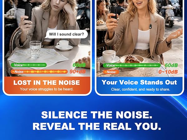 SONEVOX AirMic wireless lavalier mic helps creators cut through noise and be heard with clear voice