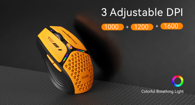 v19 bluetooth wireless mouse dpi orange