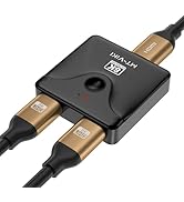 MT-VIKI HDMI 2.1 Switch 2 in 1 Out 8K@60Hz, 4K@120Hz, 48Gbps Ultra HD HDMI Hub Compatible with PS...