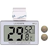 GXSTWU Reptile Hygrometer Thermometer LCD Display Digital Reptile Tank Hygrometer Thermometer wit...