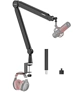 IXTECH Mic Arm Boom Arm 360° Rotatable Microphone Boom Arm Mic Boom Arm with Desk Mount, Fully Ad...