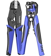 Vesmikit Wire Stripper and Crimping Tool,AWG 24-10 Automatic Stripper Tool with AWG 22-10 Ratchet...