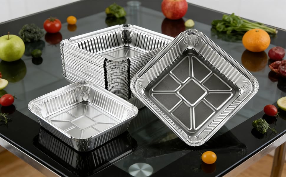 8x8 aluminum pans