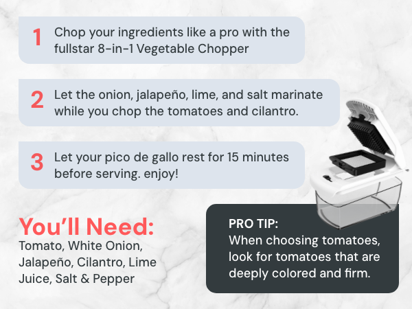 Meals in no time with Fullstar 8 in 1 Pro Chopper and Mandoline 