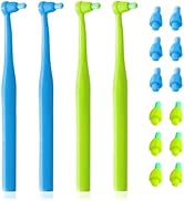 Ceonam 4 Pack Dental Teeth Plaque Remover Polishing Brushes Tools with Replacement Heads, Ergonom...