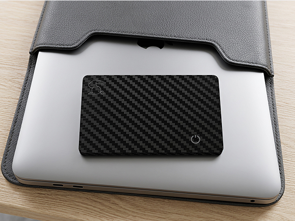 TRSC001CF-Tracking card stored inside laptop bag