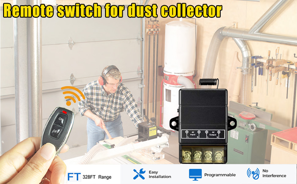 remote switch for dust collector