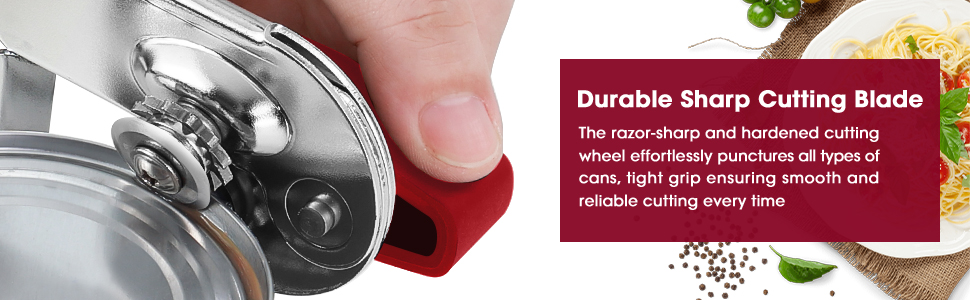 classic can opener, red